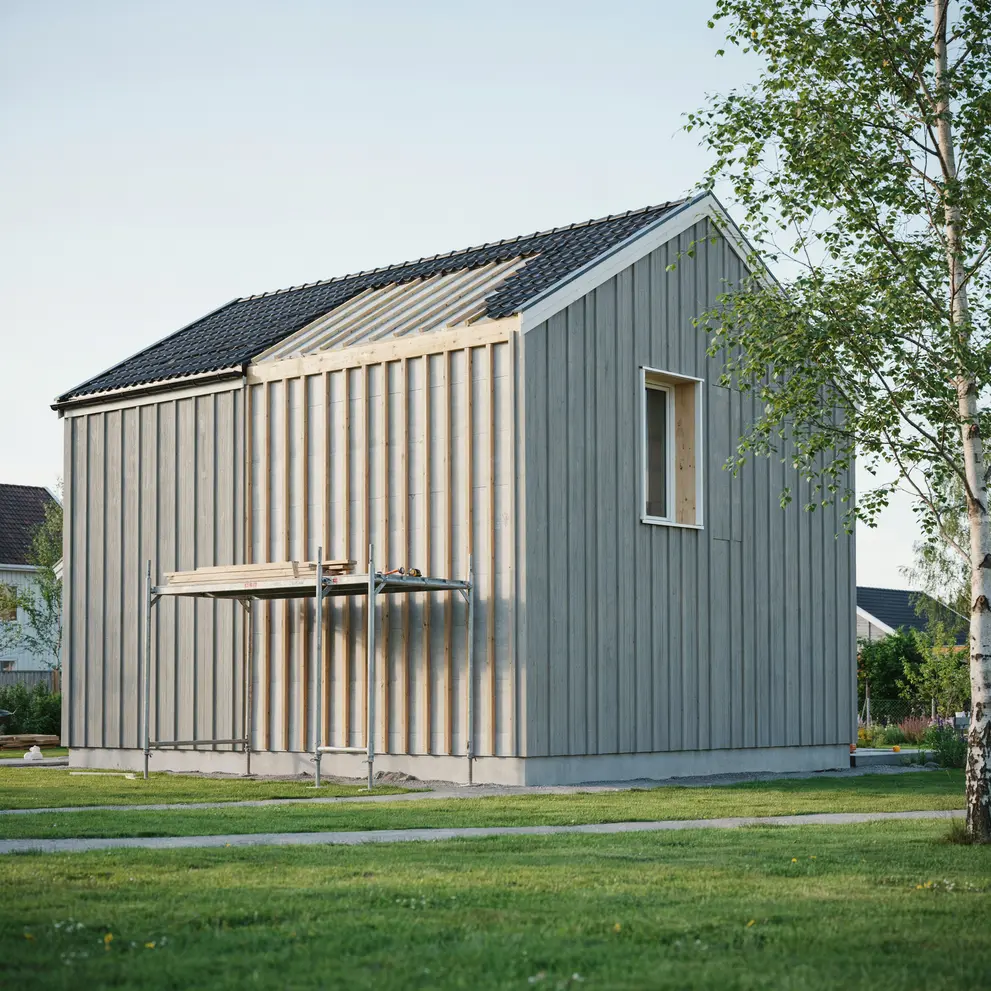 tillaggsisolering for hus villor fasad yttervagg orgryte goteborg